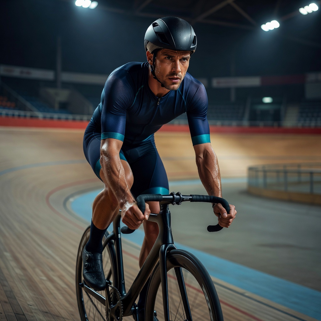 Portrait of Marcus T., Track Cyclist